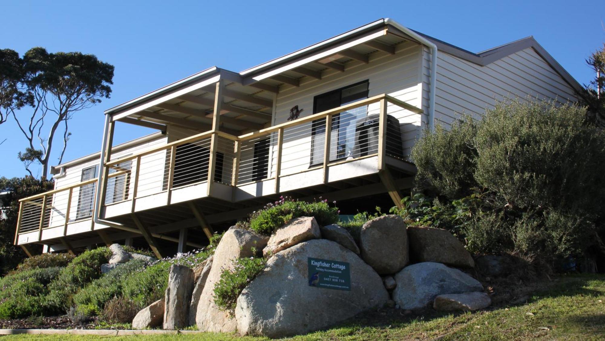 Kingfisher Cottage Beachfront At The Binalong Bay Dış mekan fotoğraf