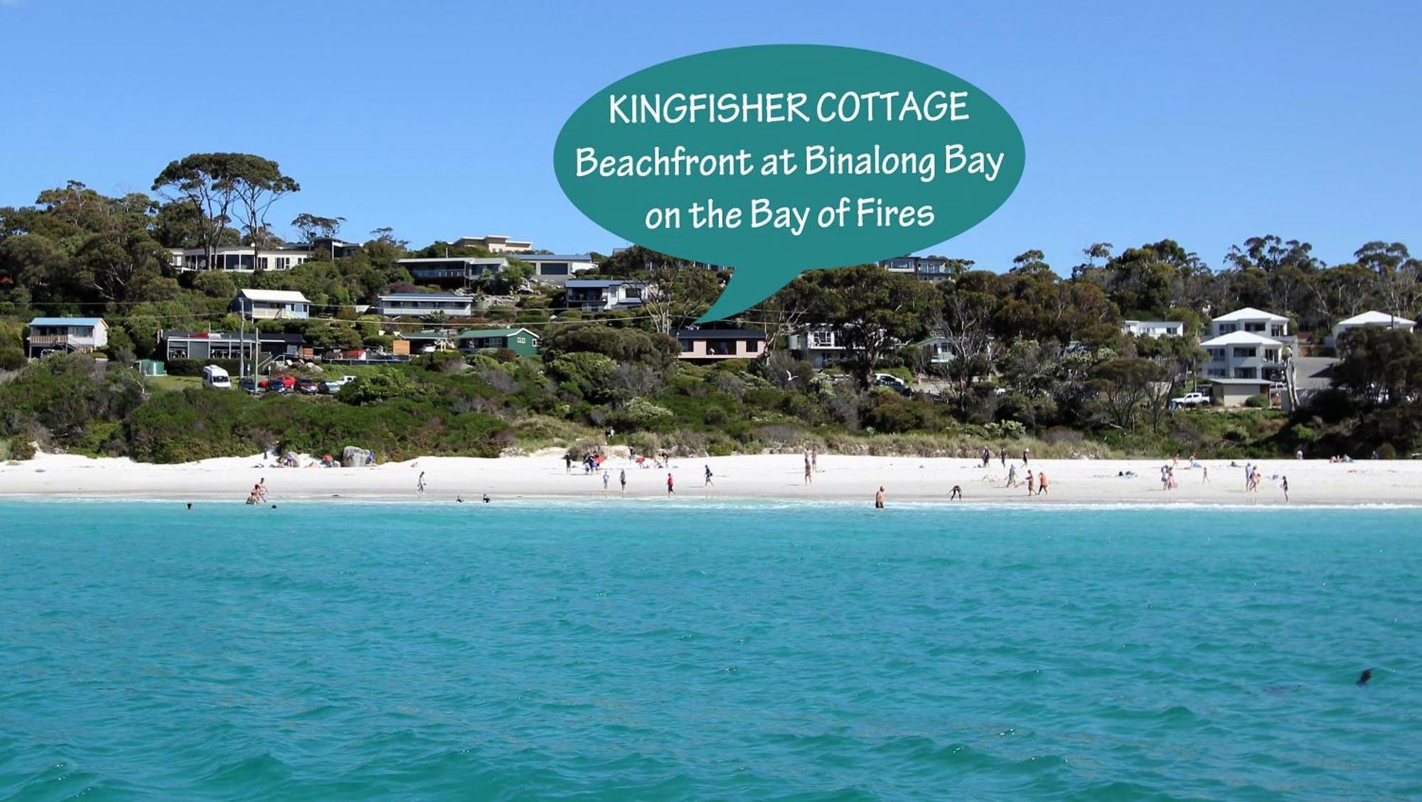 Kingfisher Cottage Beachfront At The Binalong Bay Dış mekan fotoğraf